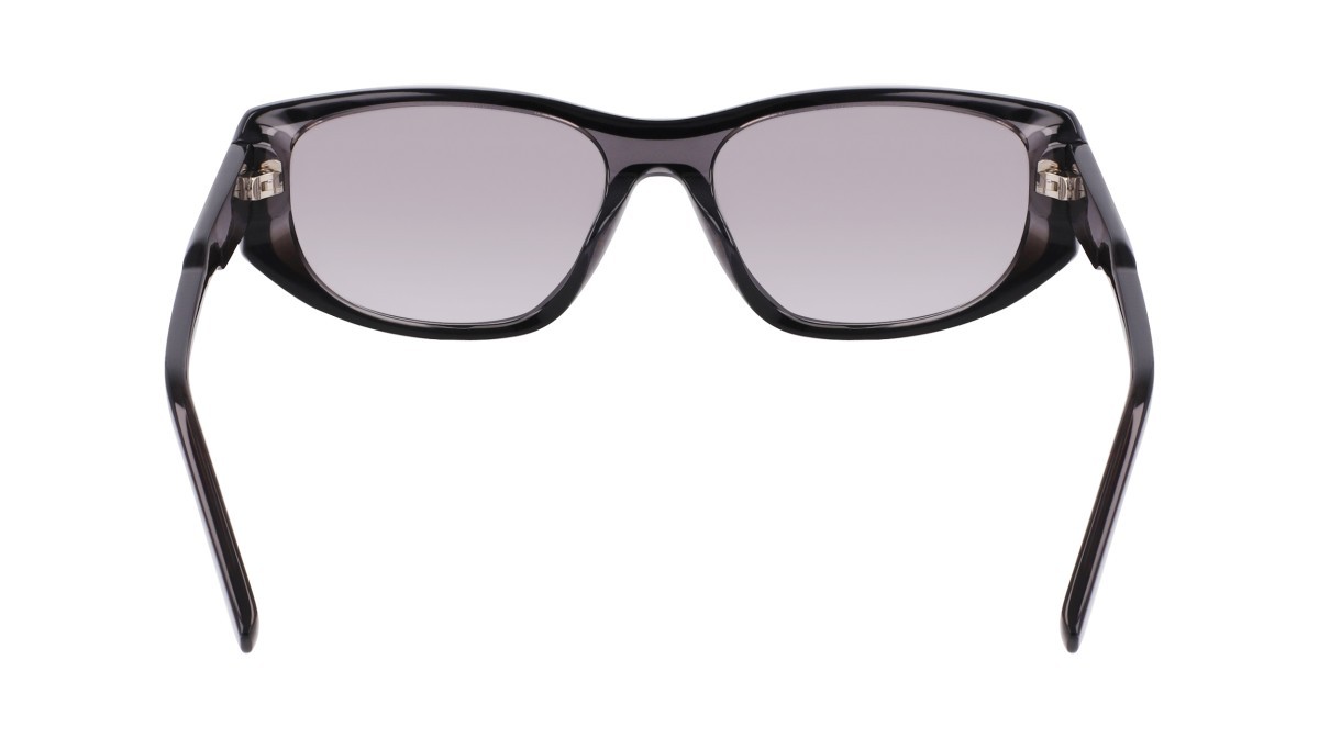 Sunglasses Dkny DK553S (015) color layered black shape oval lenses silver flash
