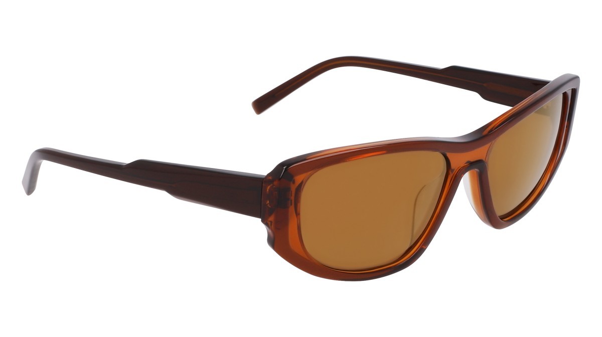 Sunglasses Dkny DK553S (200) color layered brown shape oval lenses brown flash