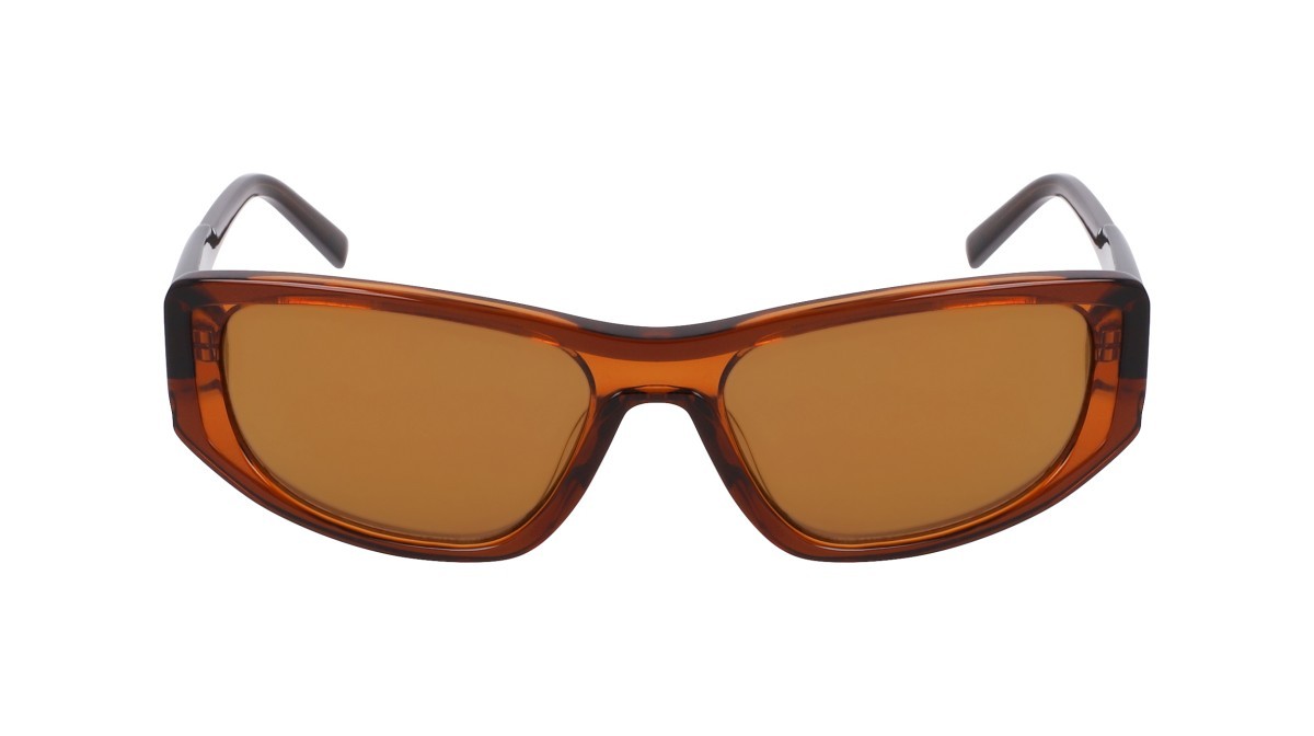 Sunglasses Dkny DK553S (200) color layered brown shape oval lenses brown flash