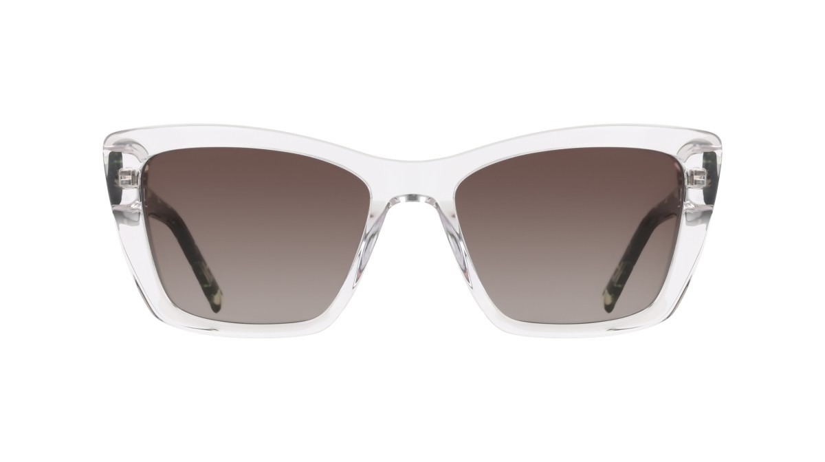 Sunglasses Dkny DK554S (000) color crystal clear shape butterfly lenses gradient grey