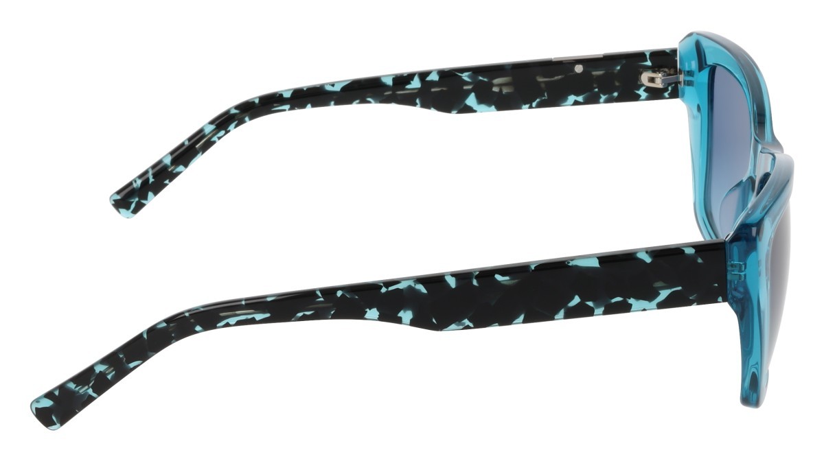 Sunglasses Dkny DK554S (430) color crystal turquoise shape butterfly lenses double gradient blue+green