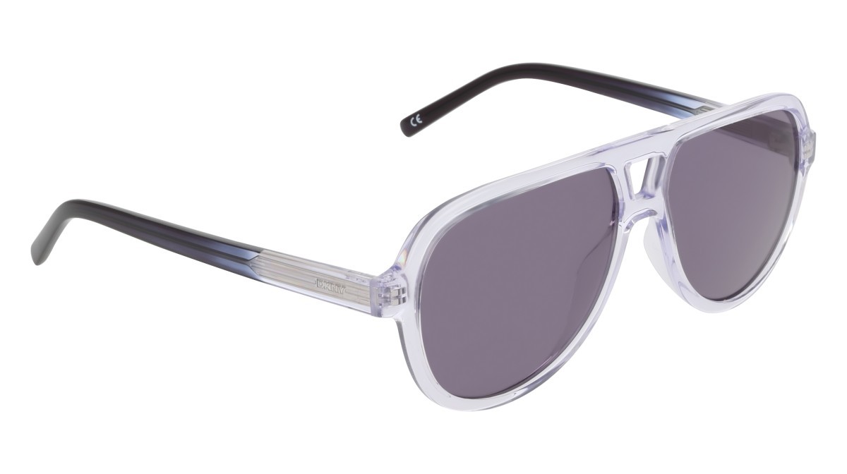 Sunglasses Dkny DK556S (000) color crystal clear shape aviator lenses smoke solid