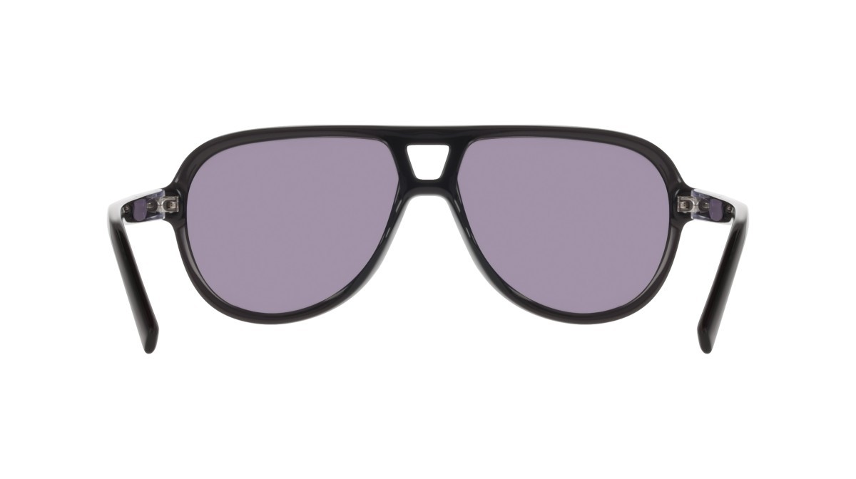 Occhiali da sole Dkny DK556S (001) colore crystal black forma aviator lenti smoke solid