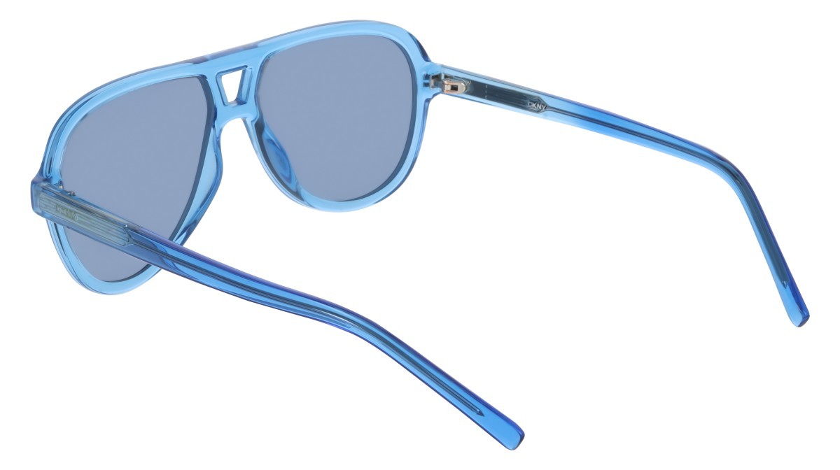 Sunglasses Dkny DK556S (400) color crystal blue shape aviator lenses solid blue