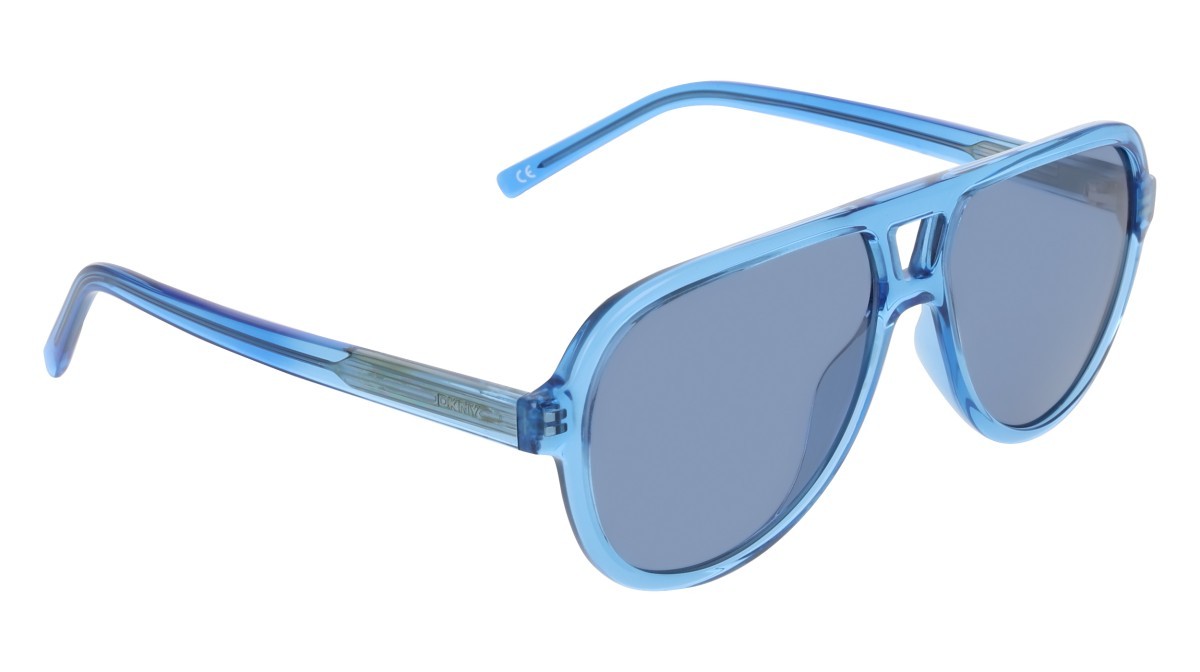 Sunglasses Dkny DK556S (400) color crystal blue shape aviator lenses solid blue