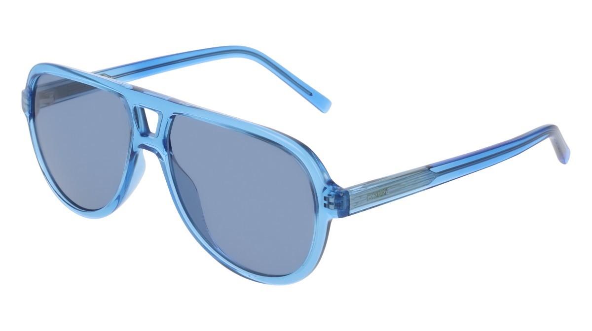 Sunglasses Dkny DK556S (400) color crystal blue shape aviator lenses solid blue