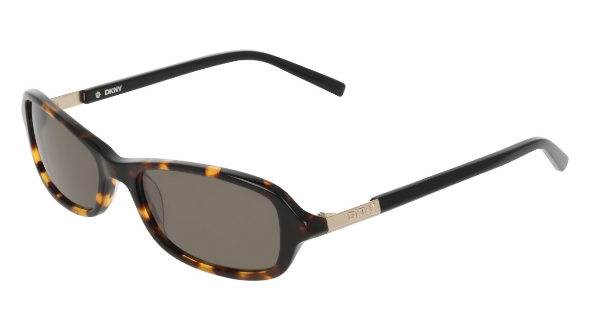 Sonnenbrillen Dkny DK557S (237) farbe dark tortoise form rechteckig gläser solid green