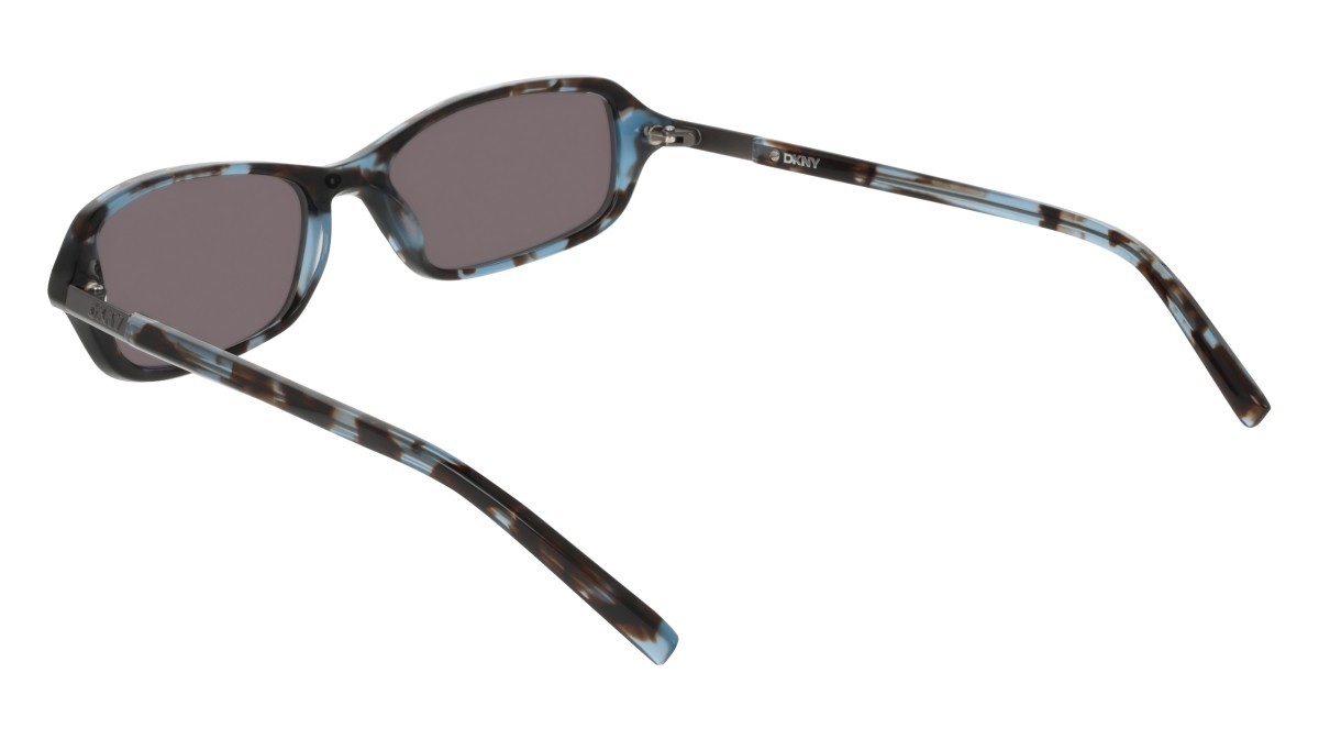 Sunglasses Dkny DK557S (405) color blue tortoise shape rectangle lenses solid smtruee