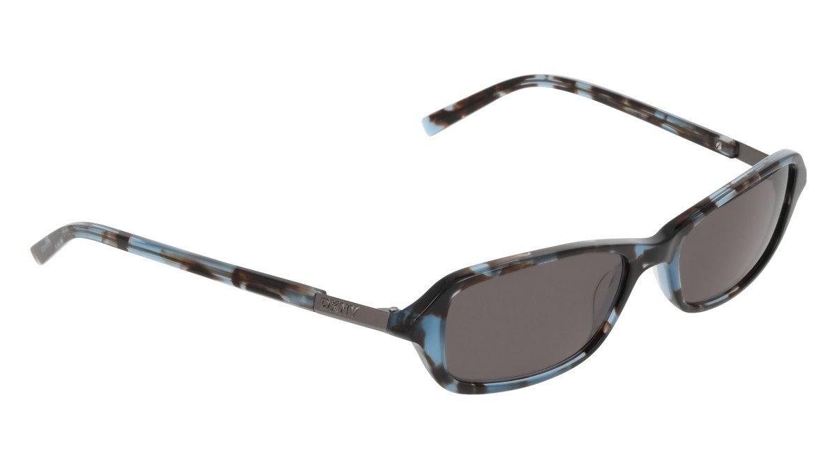 Sunglasses Dkny DK557S (405) color blue tortoise shape rectangle lenses solid smtruee