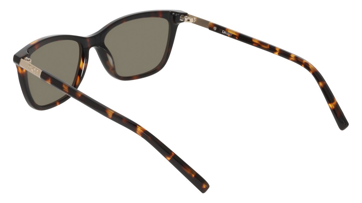 Sunglasses Dkny DK558S (237) color dark tortoise shape cat eye lenses solid green