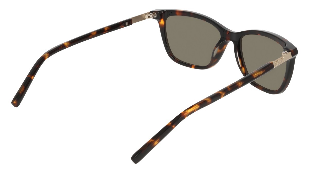 Sunglasses Dkny DK558S (237) color dark tortoise shape cat eye lenses solid green