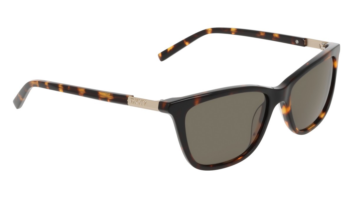 Sunglasses Dkny DK558S (237) color dark tortoise shape cat eye lenses solid green
