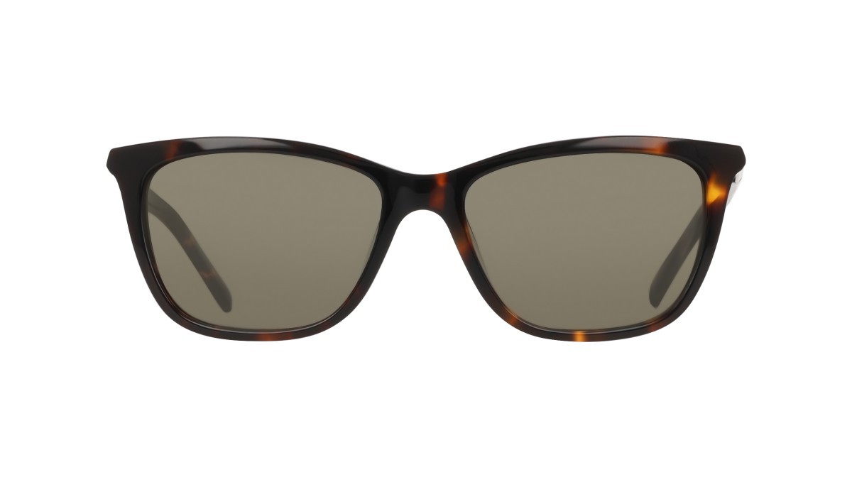 Sunglasses Dkny DK558S (237) color dark tortoise shape cat eye lenses solid green