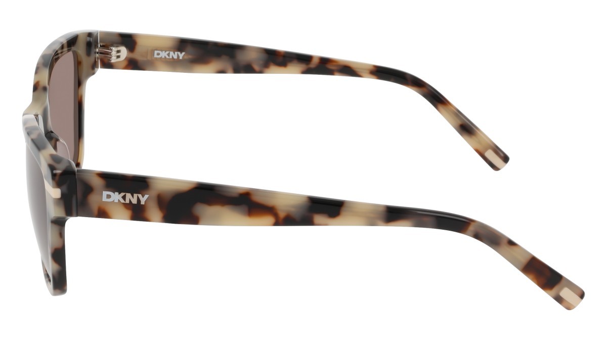 Occhiali da sole Dkny DK559S (275) colore bone tortoise forma rettangolare lenti solid brown