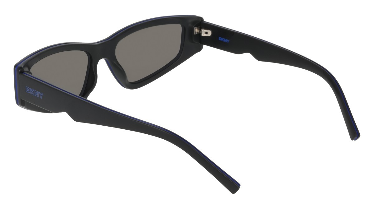 Sunglasses Dkny DK560S (004) color black/blue mirror shape cat eye lenses blue mirror