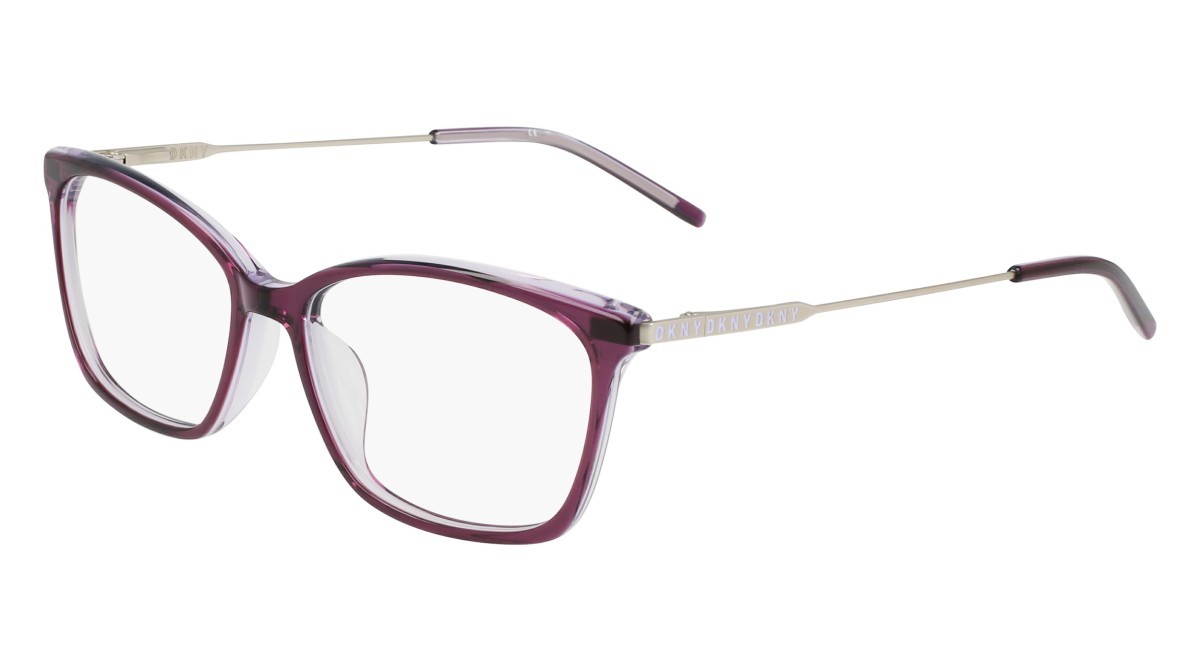 Eyeglasses Dkny DK7006 (510) color double grape shape rectangle lenses double grape