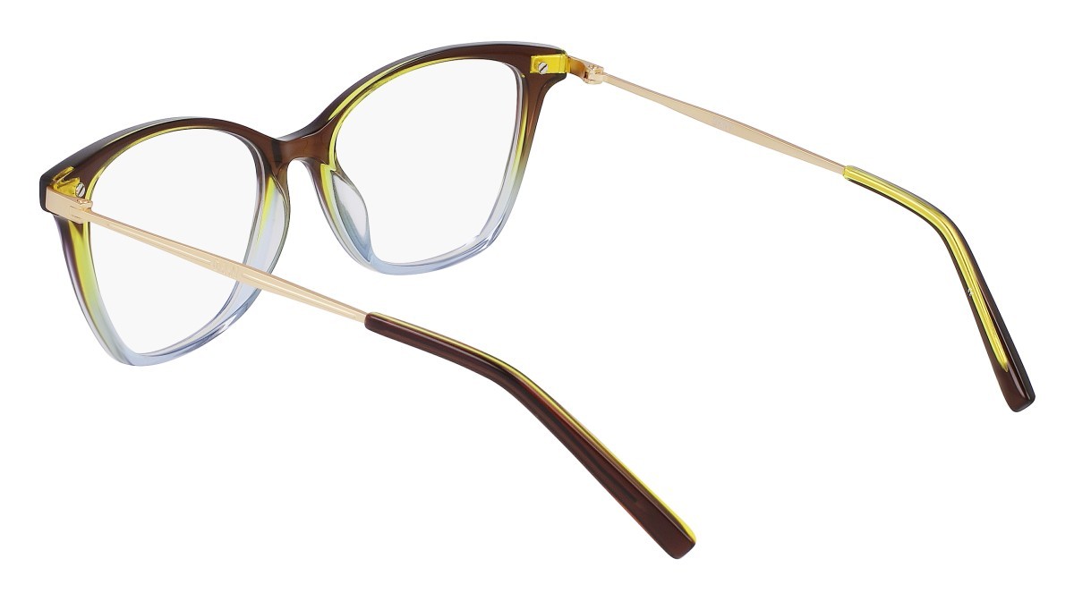 Occhiali da vista Dkny DK7010 (343) colore crystal moss/blue gradient forma cat eye 