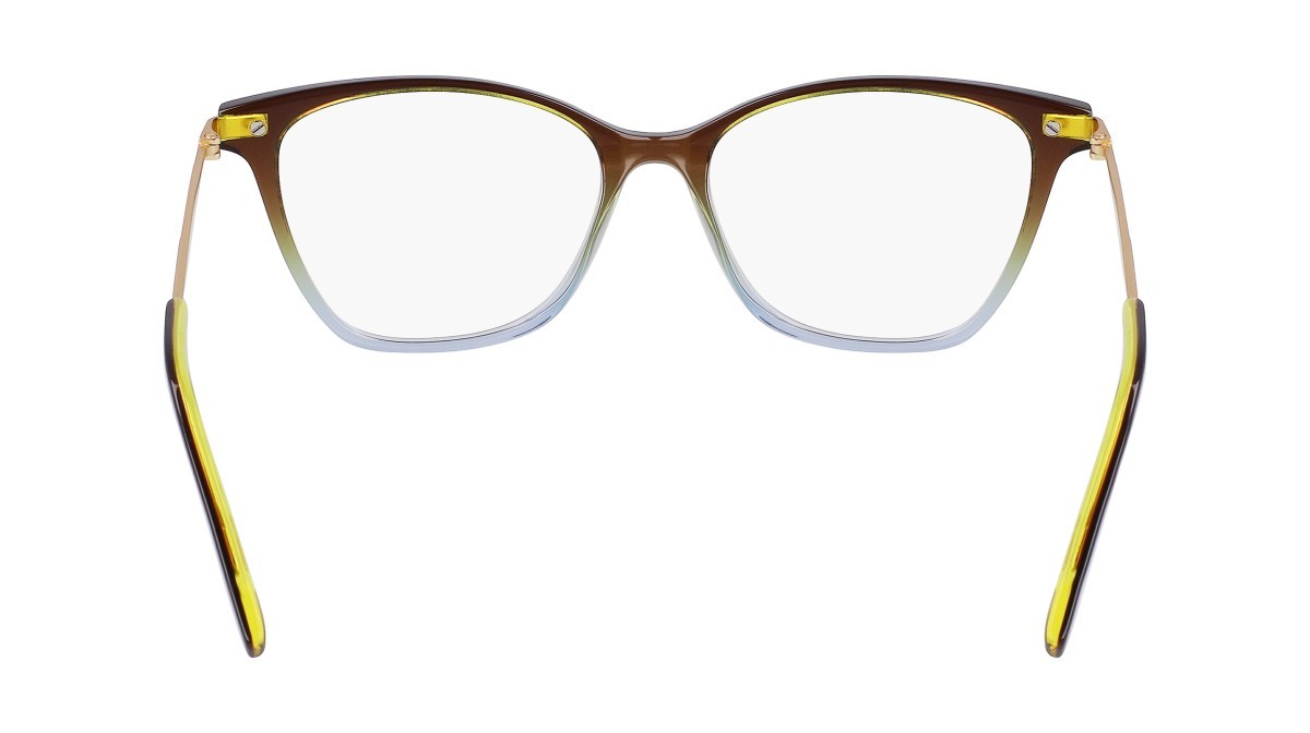 Occhiali da vista Dkny DK7010 (343) colore crystal moss/blue gradient forma cat eye 