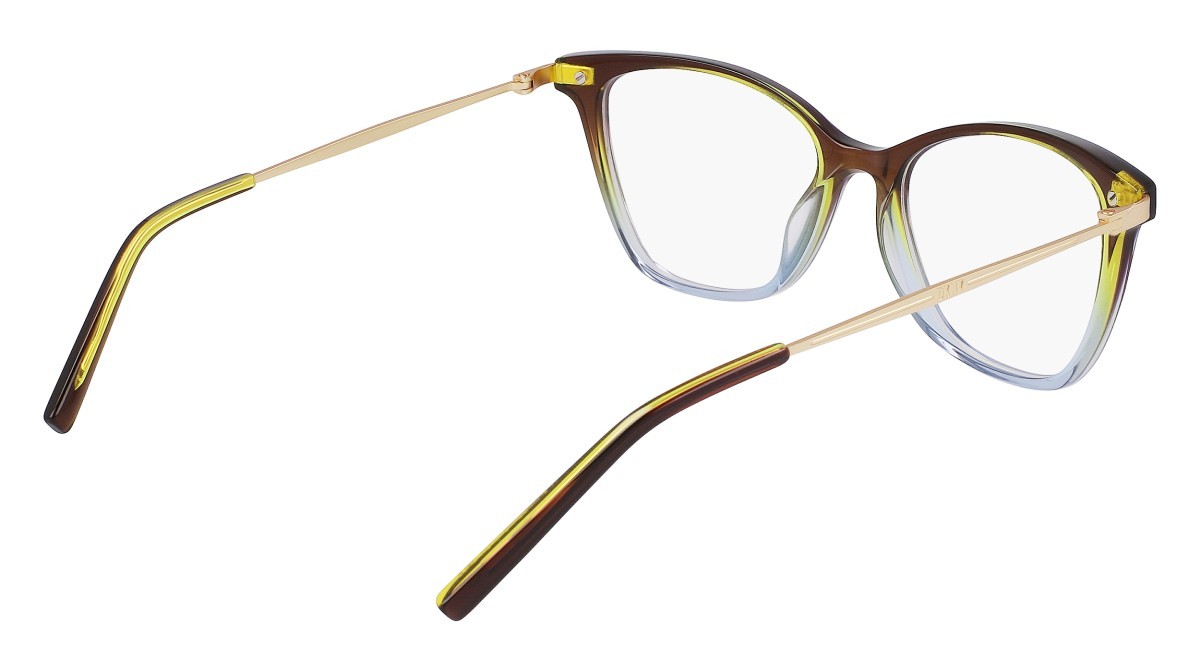 Occhiali da vista Dkny DK7010 (343) colore crystal moss/blue gradient forma cat eye 