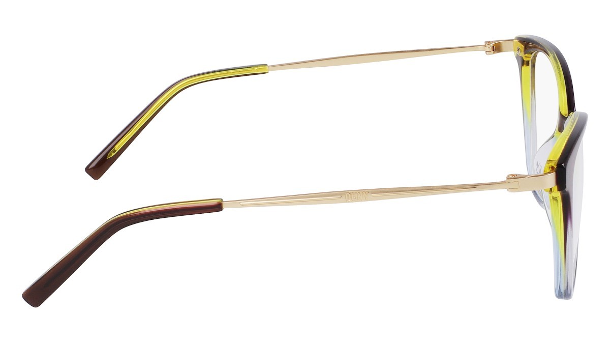 Occhiali da vista Dkny DK7010 (343) colore crystal moss/blue gradient forma cat eye 