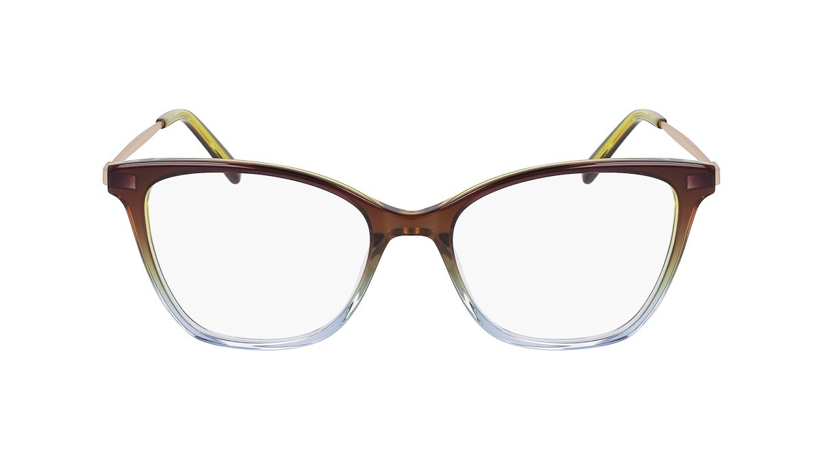 Occhiali da vista Dkny DK7010 (343) colore crystal moss/blue gradient forma cat eye 