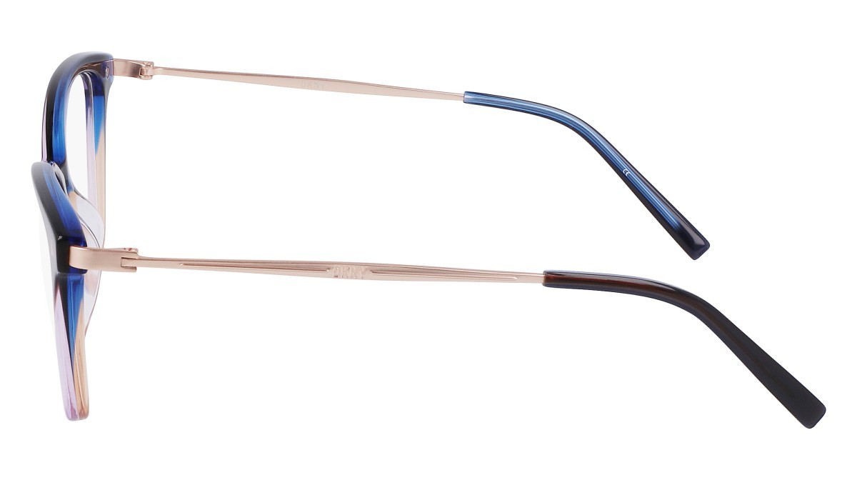 Eyeglasses Dkny DK7010 N (480) color crystal navy/peach gradient shape cat eye 