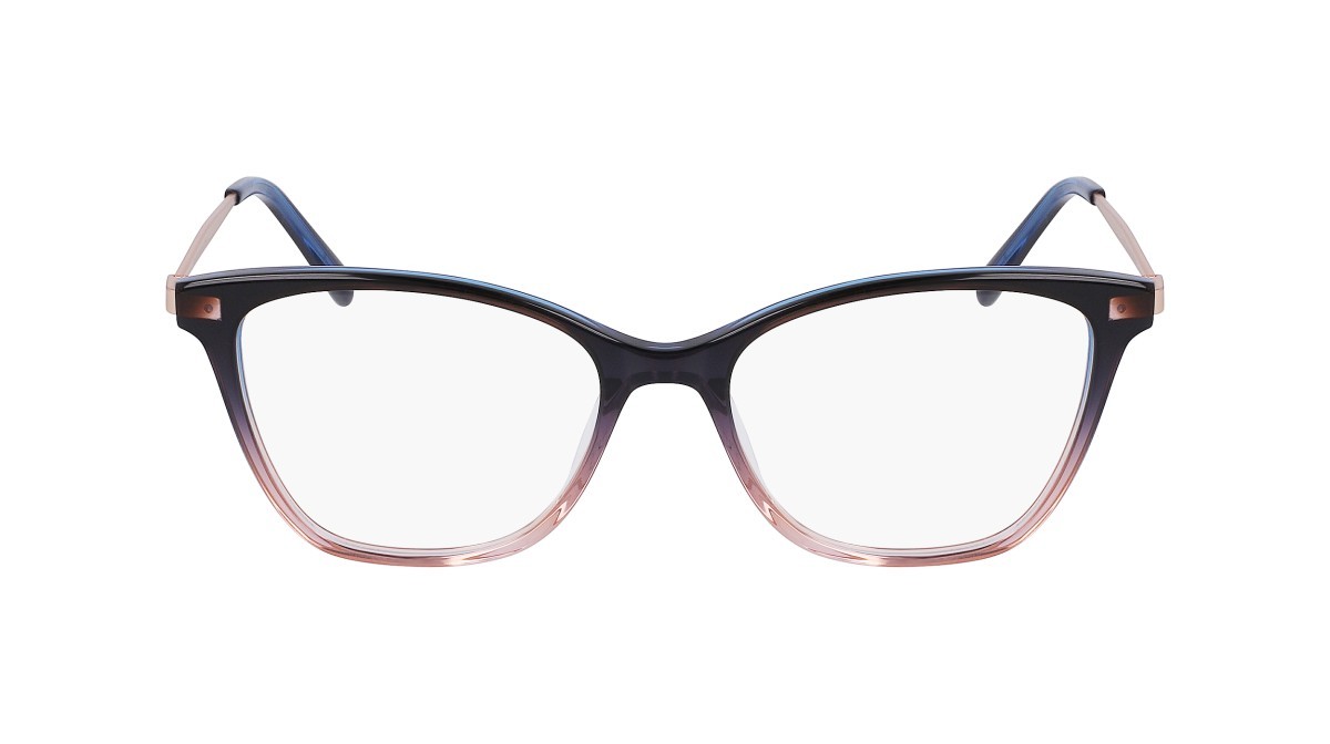 Eyeglasses Dkny DK7010 N (480) color crystal navy/peach gradient shape cat eye 