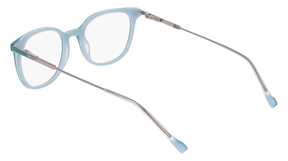 Eyeglasses Dkny DK7017 (430) color turquoise shape round 