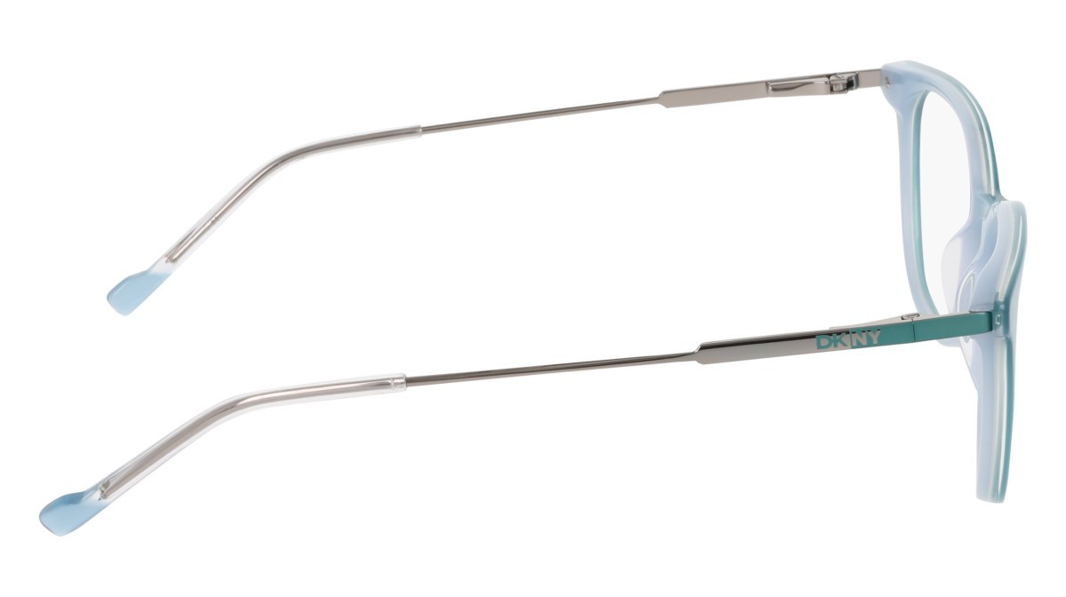 Eyeglasses Dkny DK7017 (430) color turquoise shape round 