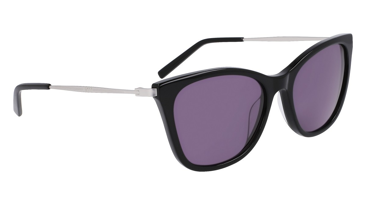 Sunglasses Dkny DK711S (001) color black shape cat eye lenses smoke solid