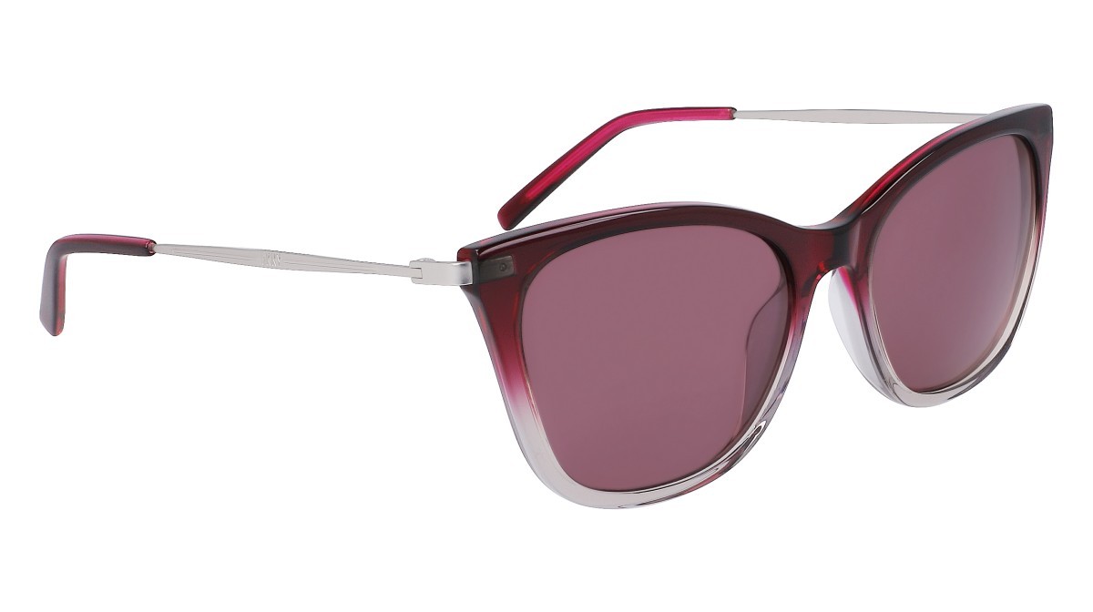 Sunglasses Dkny DK711S (510) color crystal plum/smoke gradient shape cat eye lenses solid violet ore
