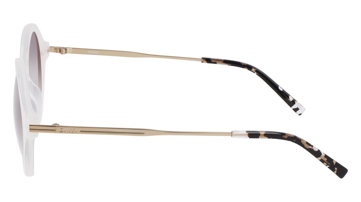 Occhiali da sole Dkny DK714S (125) colore milky cloud forma rotondo lenti gradient smtruee