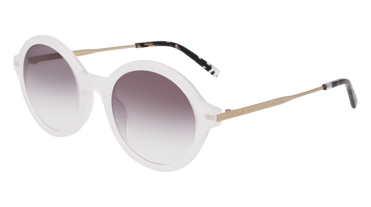 Occhiali da sole Dkny DK714S (125) colore milky cloud forma rotondo lenti gradient smtruee