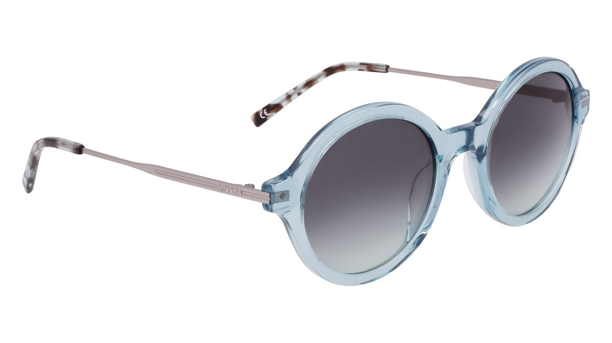 Occhiali da sole Dkny DK714S (310) colore crystal sage forma rotondo lenti double gradient green