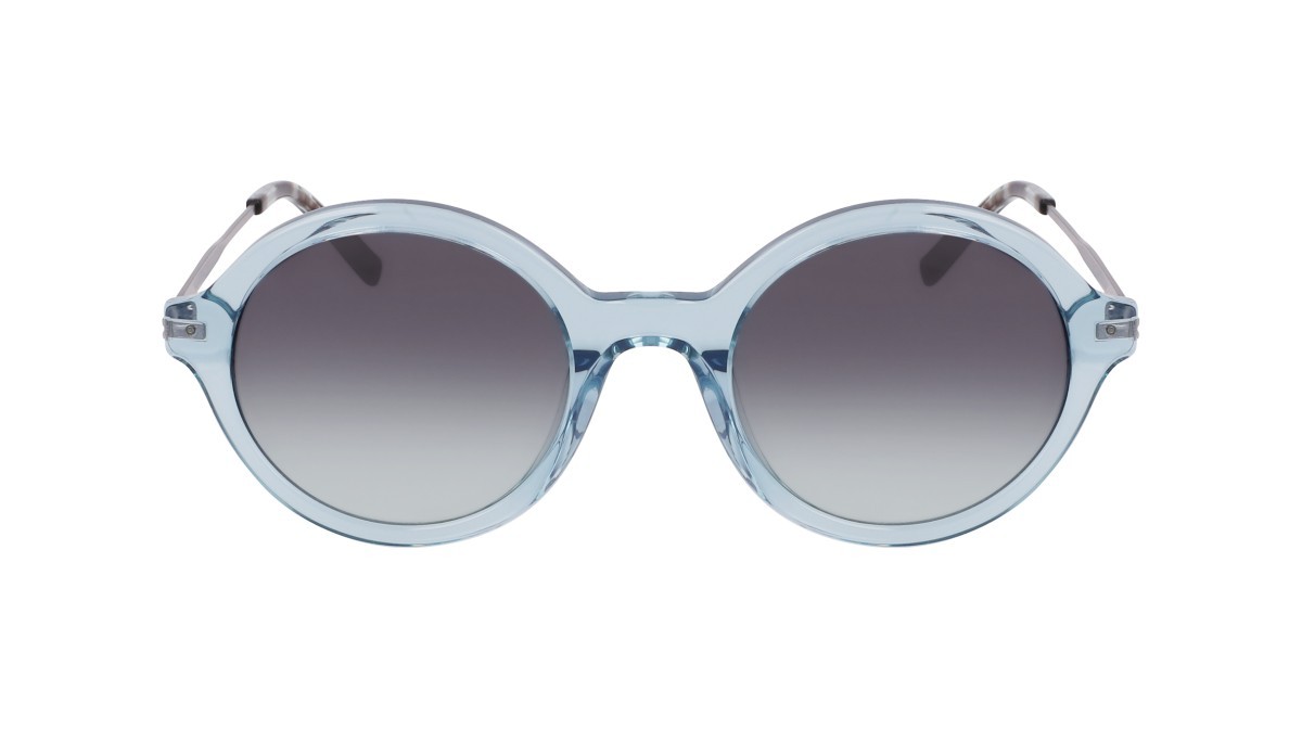 Occhiali da sole Dkny DK714S (310) colore crystal sage forma rotondo lenti double gradient green