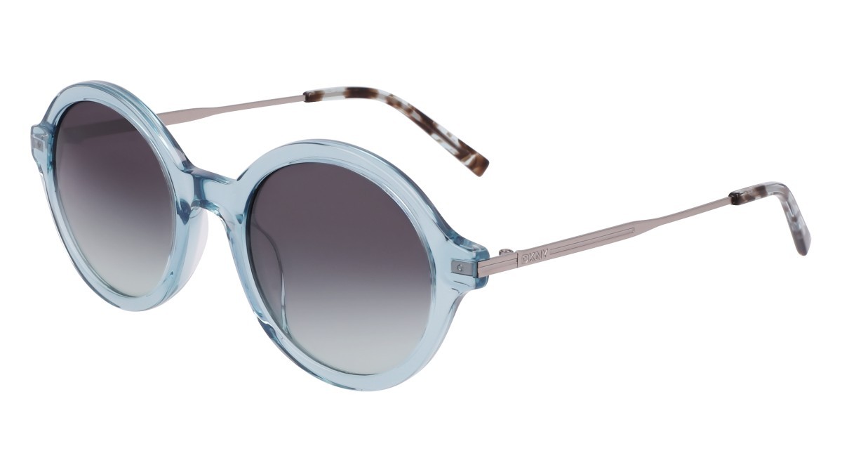 Occhiali da sole Dkny DK714S (310) colore crystal sage forma rotondo lenti double gradient green