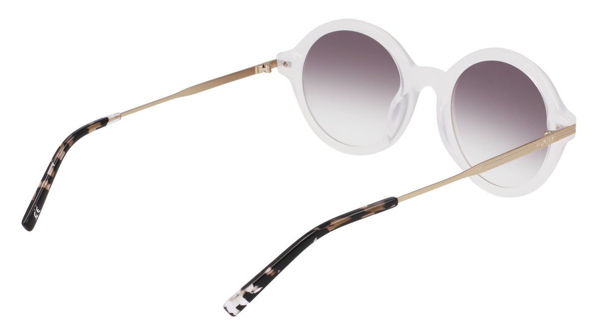 Occhiali da sole Dkny DK714S N (125) colore milky cloud forma rotondo lenti gradient smtruee