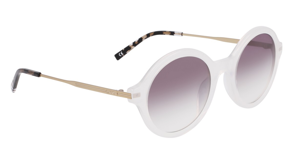 Occhiali da sole Dkny DK714S N (125) colore milky cloud forma rotondo lenti gradient smtruee