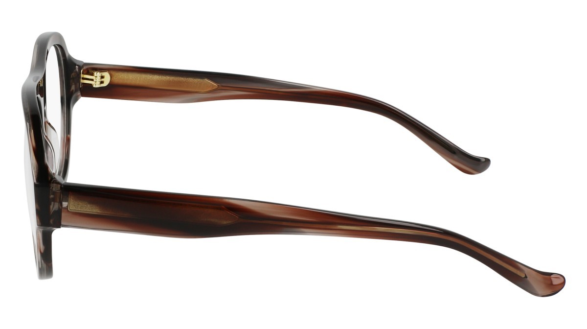 Eyeglasses Donna Karan DO5012 (228) color cherrywood horn shape aviator 