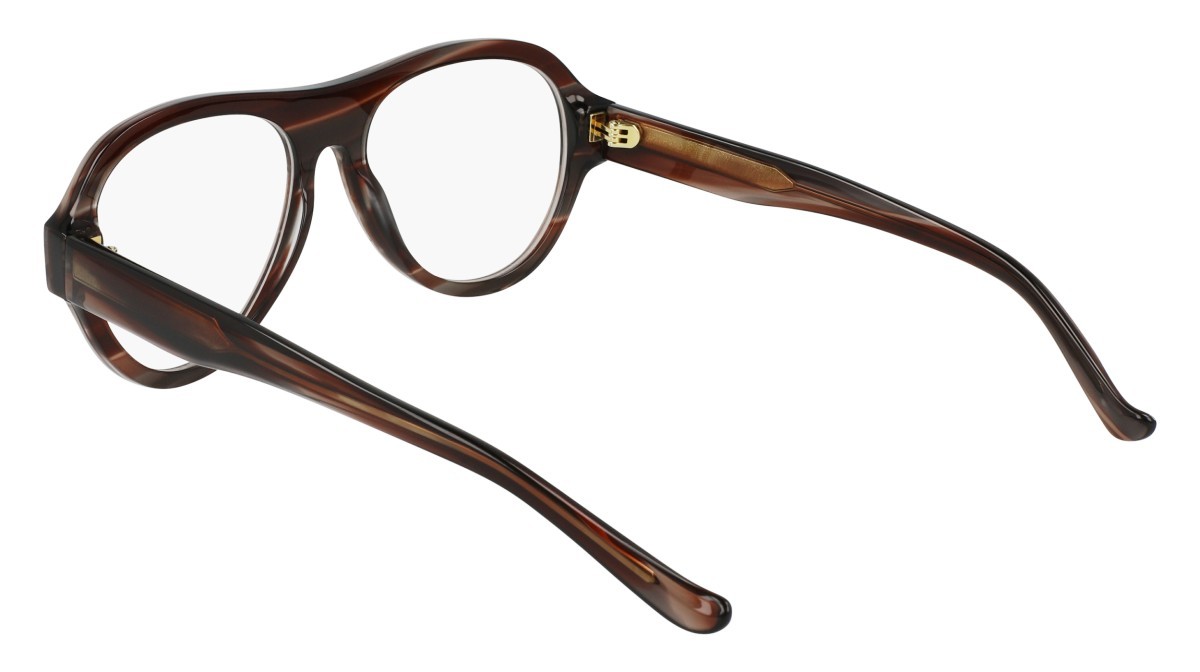Eyeglasses Donna Karan DO5012 (228) color cherrywood horn shape aviator 