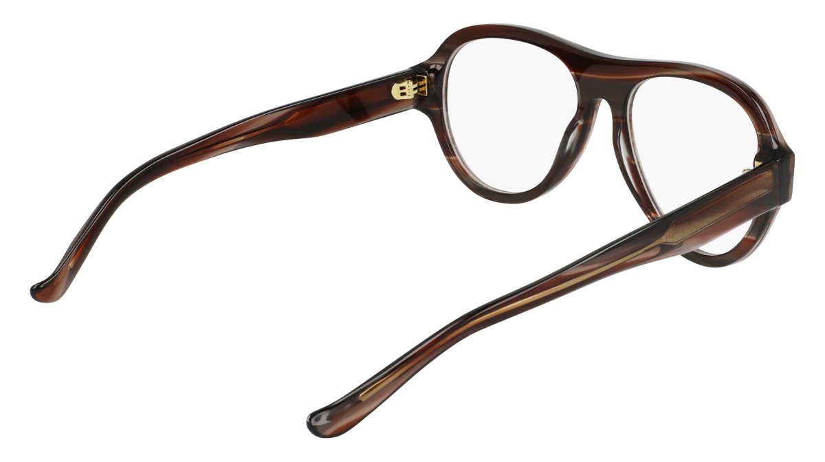 Eyeglasses Donna Karan DO5012 (228) color cherrywood horn shape aviator 