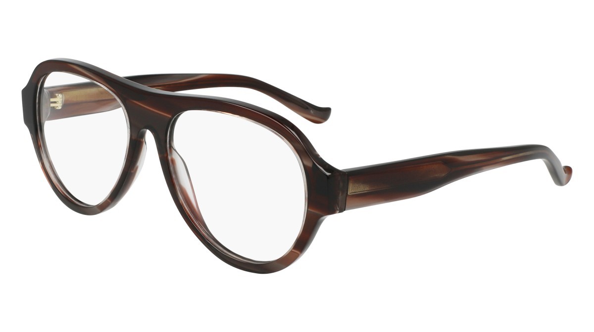 Eyeglasses Donna Karan DO5012 (228) color cherrywood horn shape aviator 