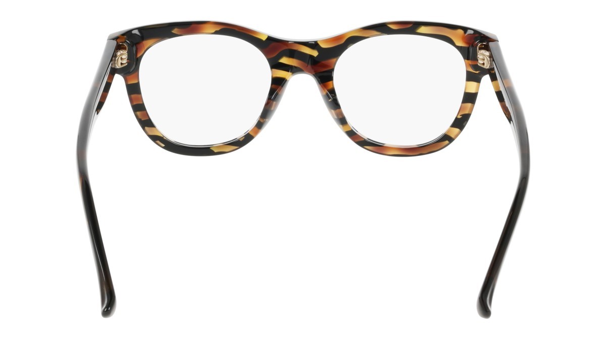 Eyeglasses Donna Karan DO5018 (233) color brown horn shape round 