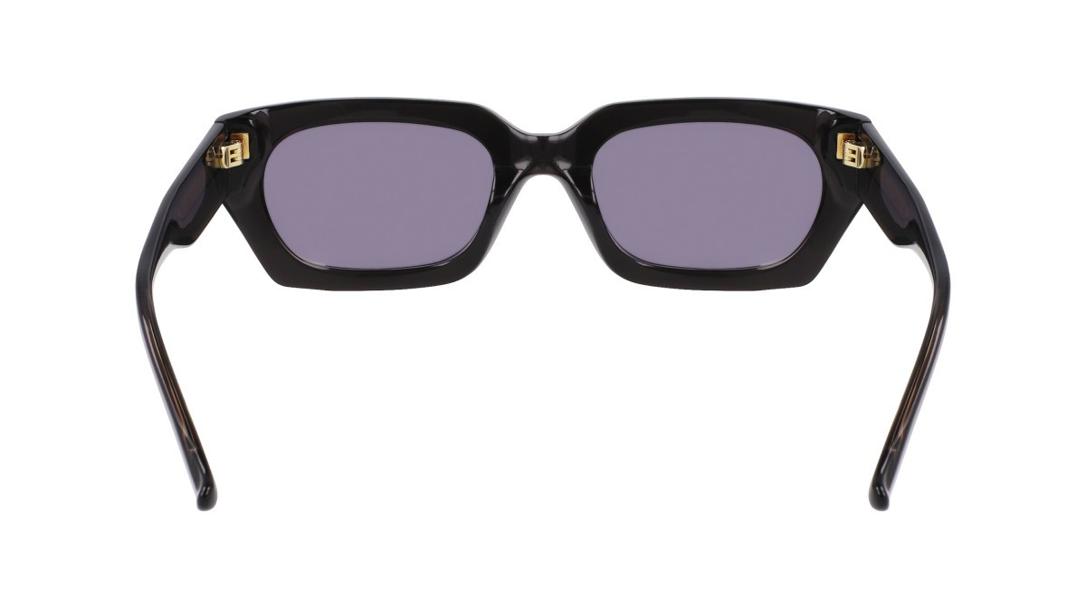 Sunglasses Donna Karan DO513S (001) color black crystal shape rectangle lenses smoke solid