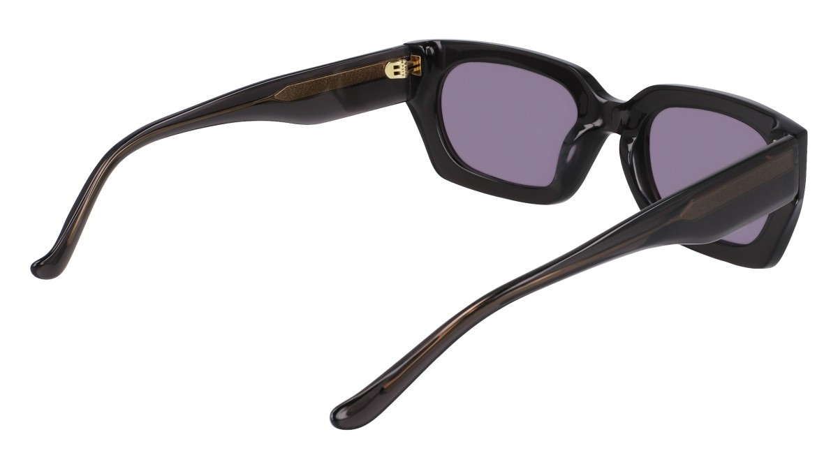 Sunglasses Donna Karan DO513S (001) color black crystal shape rectangle lenses smoke solid