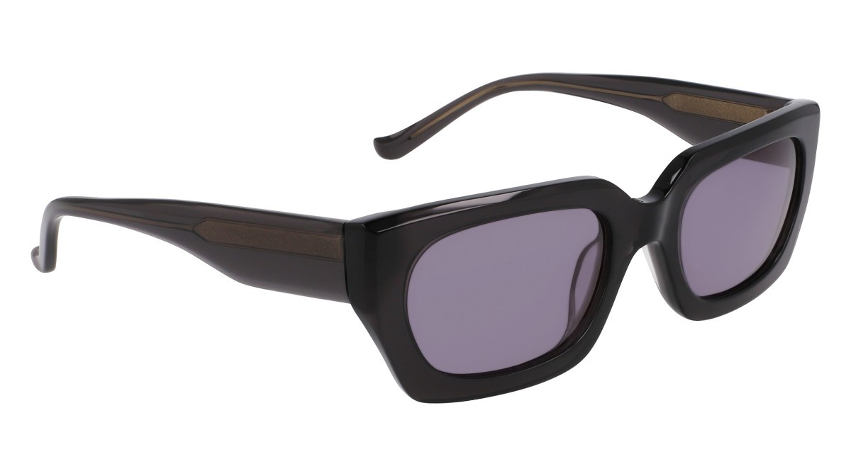 Sunglasses Donna Karan DO513S (001) color black crystal shape rectangle lenses smoke solid