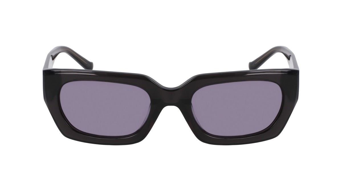 Sunglasses Donna Karan DO513S (001) color black crystal shape rectangle lenses smoke solid