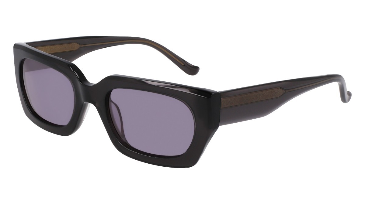 Sunglasses Donna Karan DO513S (001) color black crystal shape rectangle lenses smoke solid