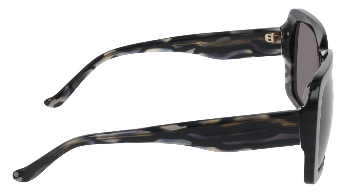 Occhiali da sole Donna Karan DO518S (050) colore grey horn forma quadrato lenti solid smtruee