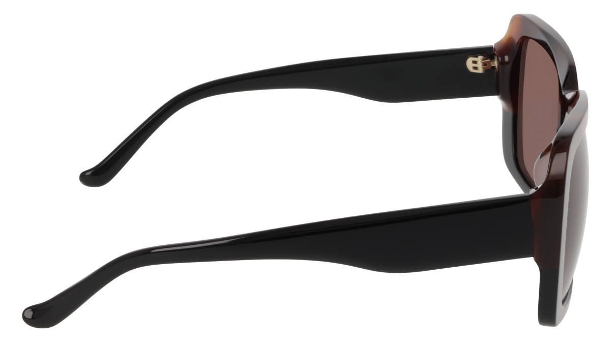 Sunglasses Donna Karan DO518S (216) color dark tortoise/black gradient shape square lenses solid brown